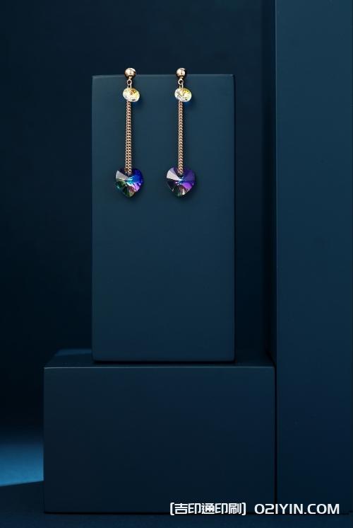 奢華藍底首飾禮盒設(shè)計制作源頭廠家